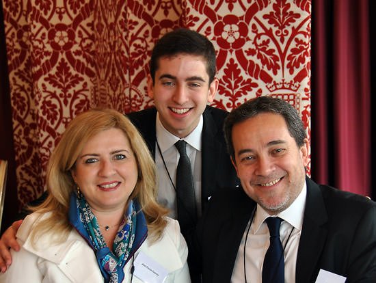 Bruno Soares of CATS with his parents at the CIFE Prizes Bruno-Soares-of-CATS-with-his-parents