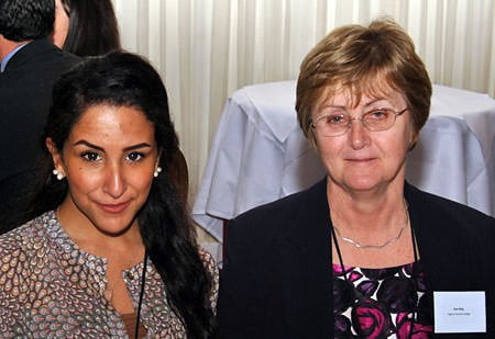 OTC's Maha Aljefri with teacher Sue King at CIFE prize ceremony OTC's Maha Aljefri with teacher Sue King at CIFE prize ceremony